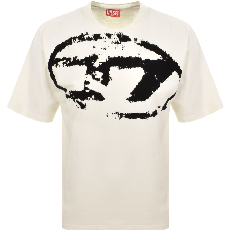 Tシャツ・カットソー DIESEL 'T-Boxt-Od' T-shirt White Women's T-shirt with embroidered Oval D | White | Diesel